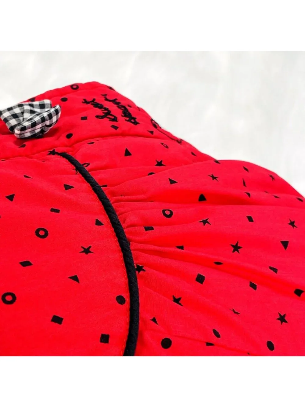 Vintage 90s Teddy Bear Heart + Bow Hooded Bubble Puffer Jacket Coat 18m / 24m